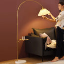 Nordic Design LED Floor Lamp with Tray Table for Living Room by Axyaa