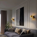 Axyaa Black Gold LED Wall Lights - Modern Indoor Lighting for Living Room Bedroom