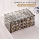 Axyaa Jewelry Box Organizer with Grids for Earring, Ring, Necklace, Bracelets