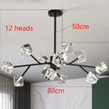 Axyaa Crystal Chandelier Dining Room Ceiling Light Luxury Pendant Lamp