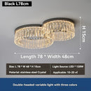 Axyaa Gold Crystal Round Ceiling Light for Home Living Dining Bedroom Study