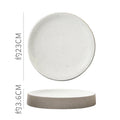 Axyaa Round Ceramic Plate Set for Stylish Dining Experience