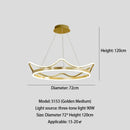 Axyaa Crown Chandelier LED Pendant Lamp for Living Room & Bedroom