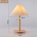 Axyaa Nordic Wood Table Lamp: Retro Japanese Style for Bedroom, Living Room, Hall
