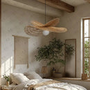 Axyaa Wabi Sabi Rattan Pendant Light for Tea Room & Living Room