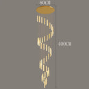 Axyaa Crystal Chandelier Stair Pendant Living Room Lighting Interior Pendant Lights