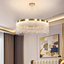 Axyaa Crystal Chandelier Ceiling Light Bedroom Living Room Pendant Lamp