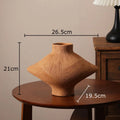 Axyaa Coarse Pottery Vase: Aesthetic Room Decor for Flowers, Plant Pot or Ornaments