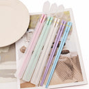 Axyaa Retro Carving Chopsticks Set with Storage Box - 5 Pairs
