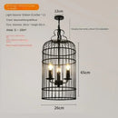 Axyaa Retro Birdcage Crystal LED Pendant Chandelier for Home Decor