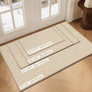 Axyaa Indoor Rubber Backing Door Mat 24x47, Absorbent & Non-Slip Low-Profile Entrance Mat
