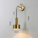 Nordic LED Wall Lamps by Axyaa - Adjustable Iron Sconce for Bedroom, Aisle, Stair & Home Decor
