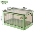 Axyaa Stackable Storage Box with Wheels - Outdoor Organizer for Clothes, Toys, Books