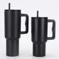 Axyaa Stainless Steel Vacuum Tumbler Mug Handle Straw Lid Cold Hot Drink Travel Car