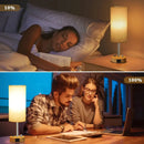 Axyaa Dimmable LED Bedside Lamp with USB Port.