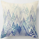 Axyaa Floral Landscape Square Pillowcase