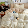 Axyaa Double Winter Milk Fleece 4-Piece Bedding Set, Flannel Double Series