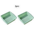 Silicone Baking Tray Set for Household Oven by Axyaa: Easy Demold, Rectangular & Square Cake Mold