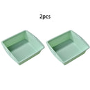 Silicone Baking Tray Set for Household Oven by Axyaa: Easy Demold, Rectangular & Square Cake Mold