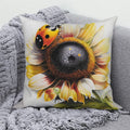 Sunflower Decorative Pillow Cover by Axyaa | Sofa, Car, Living Room Decoration