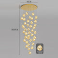 Axyaa Staircase Chandeliers for Living Room LED Pendant Light Lamps