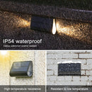 Axyaa Solar LED Outdoor Stair Lights - Waterproof Pathway and Garden Decor