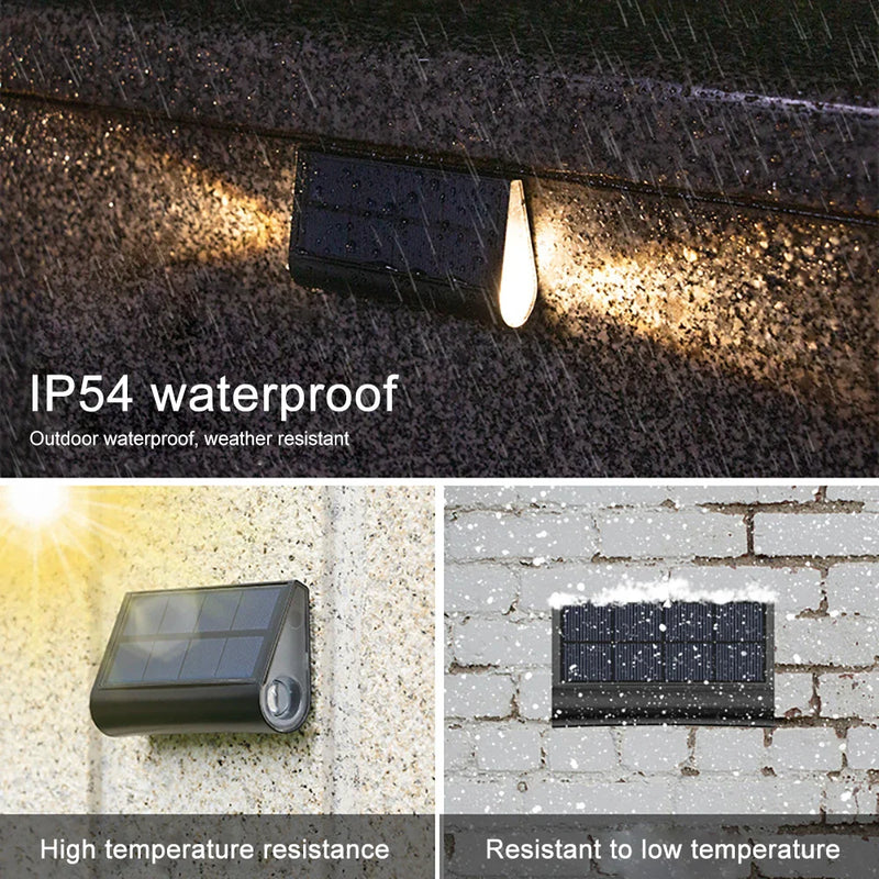 Axyaa Solar LED Outdoor Stair Lights - Waterproof Pathway and Garden Decor