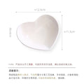 Axyaa Love Heart Ceramic Plate Breakfast Bowl Set Kitchenware