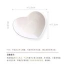 Axyaa Love Heart Ceramic Plate Breakfast Bowl Set Kitchenware