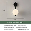 Axyaa Modern Glass Wall Sconce Bedside Lamp for Bedroom, Living Room & Staircase