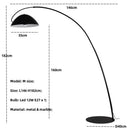 Axyaa Nordic Minimalist Floor Lamp LED Light Luxury for Living Room Bedroom