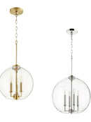 Axyaa Glass Ball Chandelier: Modern Nordic Cafe & Restaurant Lighting
