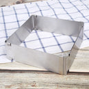Axyaa Stainless Steel Cake Baking Mold | Adjustable Mousse Circle Square | Cake Decorating Tools