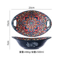 Axyaa Ceramic Vintage Hand-painted Plate Set