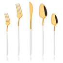 Axyaa Stainless Steel Cutlery Set - Fork Spoon Knife Dinnerware Flatware