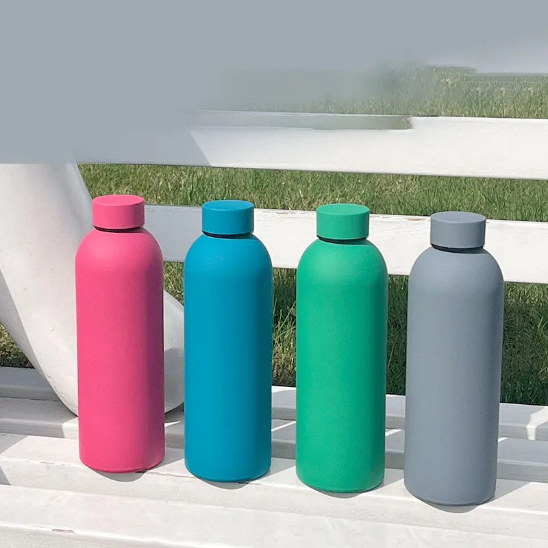 Axyaa 500ml Stainless Steel Vacuum Insulated Thermos Cup - Hot & Cold Sports Travel Mug