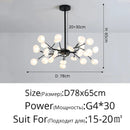 Luxurious Firefly LED Chandelier by Axyaa - Modern Nordic Home Lighting