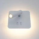 Axyaa Modern LED Wall Sconces, 350° Swivel, Up Downlight, 6500K White and 3000K Light