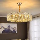 Axyaa Crystal Chandelier Pendant Light for Luxury Living Room Dining Ceiling Fixture