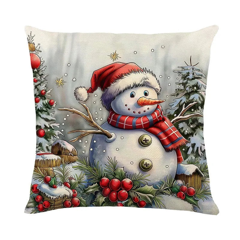 Axyaa Christmas Pillow Cover Set - Festive Home Decor & Gift