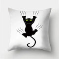 Cute Cat Cushion Cover 45x45cm - Axyaa Home Decor Pillowcases