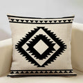 Axyaa Geometric Aztec Boho 45x45cm Linen Pillowcase for Home Sofa Decor