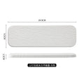 Axyaa  Rock Grain Ceramic Sashimi Plate - Black & White Long Plate