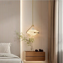 Axyaa Nordic Glass Pendant Lamp: Modern Minimalist Design for Study and Bedroom