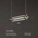 Axyaa Brass Pendant Light: Modern Minimalist Dining Table Lamp