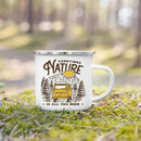 Axyaa Enamel Camping Coffee Handle Cup Nature Hiking Water Tea Mug