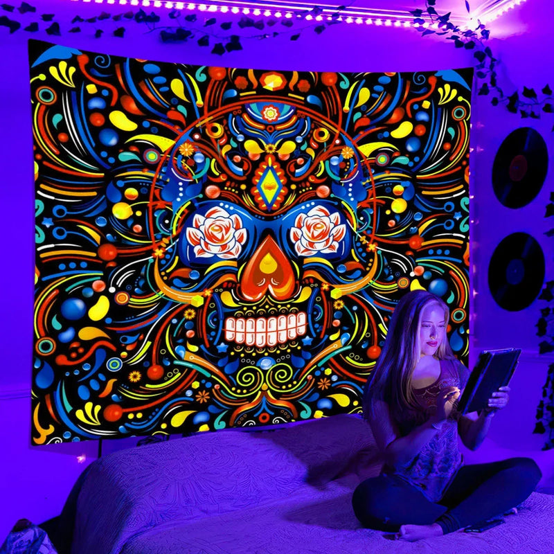 Axyaa Psychedelic Space Tapestry Wall Hanging for Bedroom and Dorm Decor