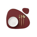 Axyaa Gift Placemats & Coasters Set: Round & Oval Modern Kitchen Dining Table Mats