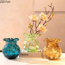 Axyaa Artistic Glass Vase Lucky Bag for Elegant Flower Arrangements