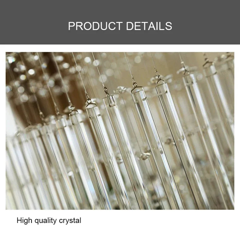 Axyaa Luxurious Crystal Chandelier Light for Living Room and Hotel Lobby
